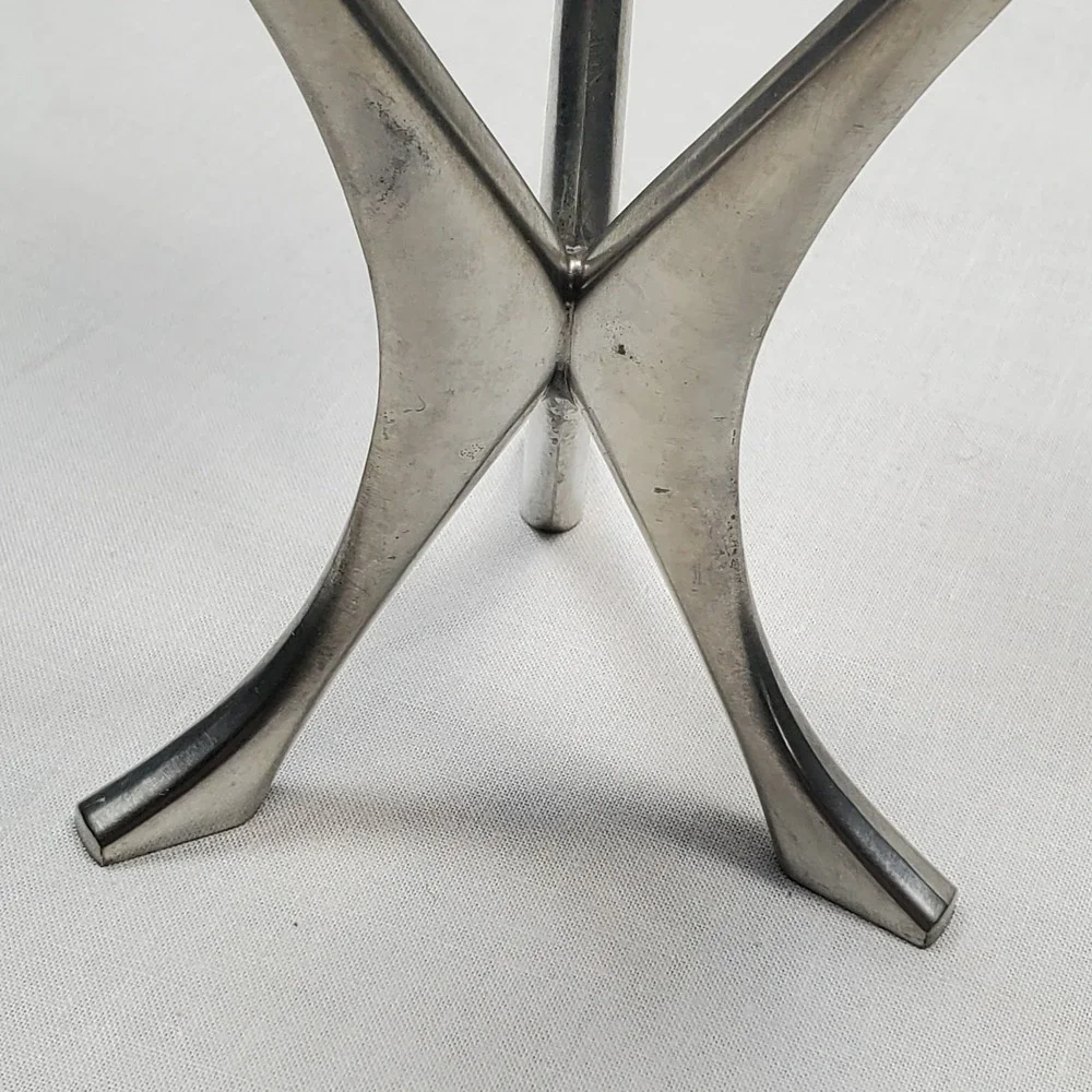 Pewter Brodrene Mylius BM of Norway Modernist Triple Candle Holder 6.5